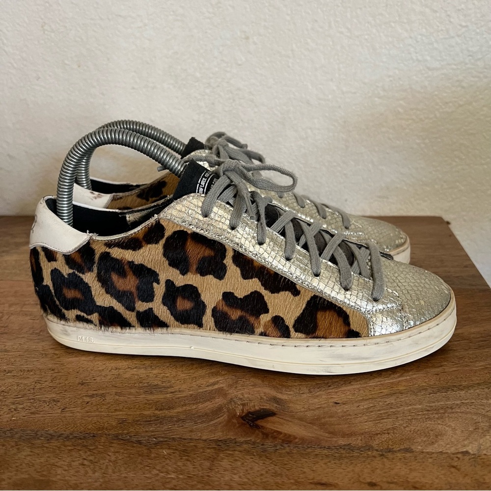 P448
Women's John Calf Hair Embellished Low-Top Sneakers Size 39